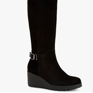 Giani Bernini SANNAA Padded Insole Wedge Knee-High Boots 11 M